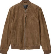 AllSaints Morten Suede Bomber Jacket