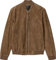 AllSaints Morten Suede Bomber Jacket