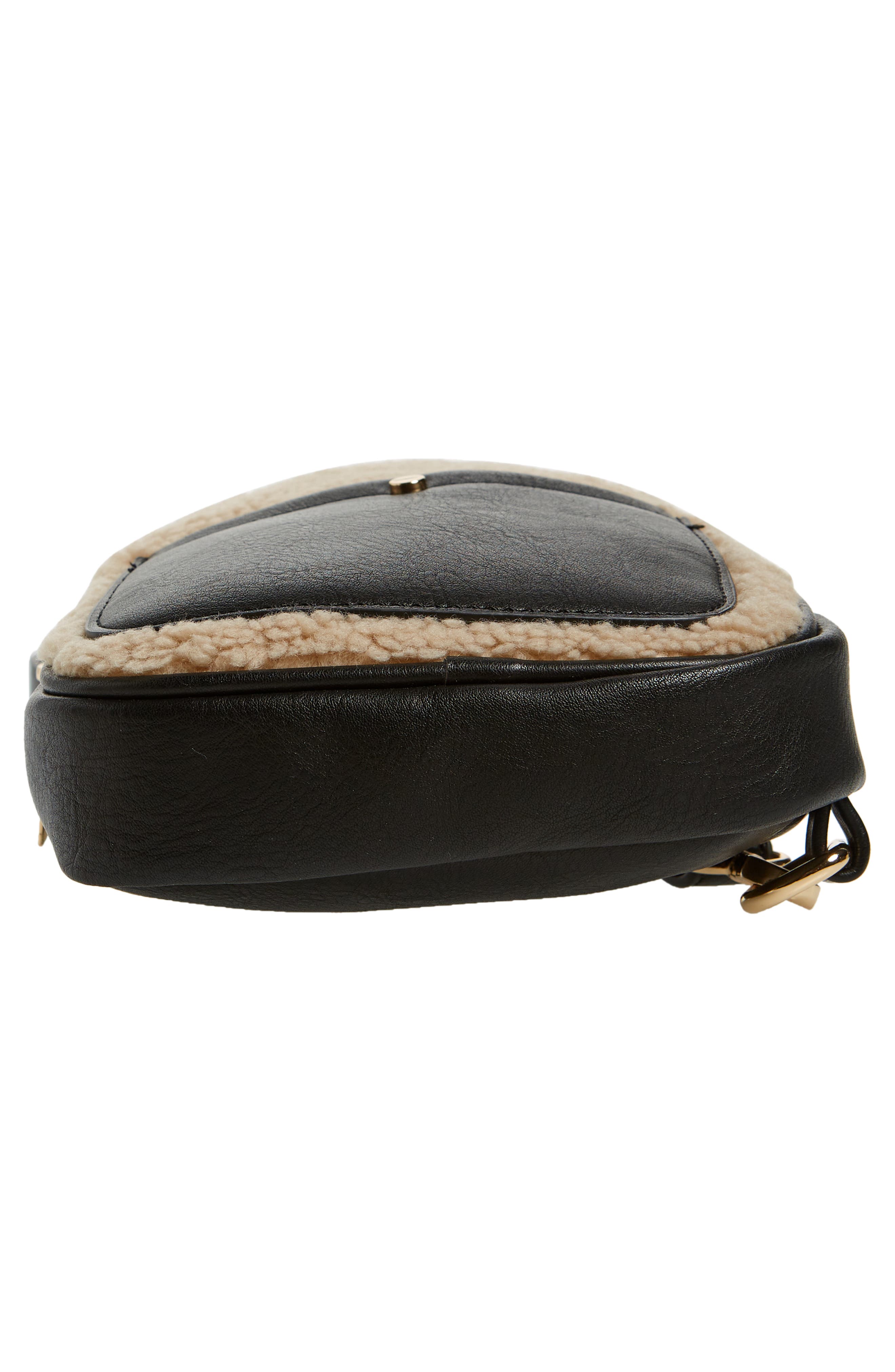 Gwen Mixed Media Water Resistant Sling Bag, Alternate, color, BLACK