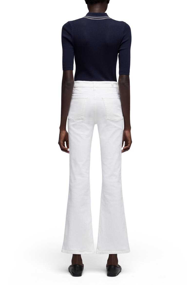 Cropped Bootcut Jeans, Alternate, color, PURE WHITE