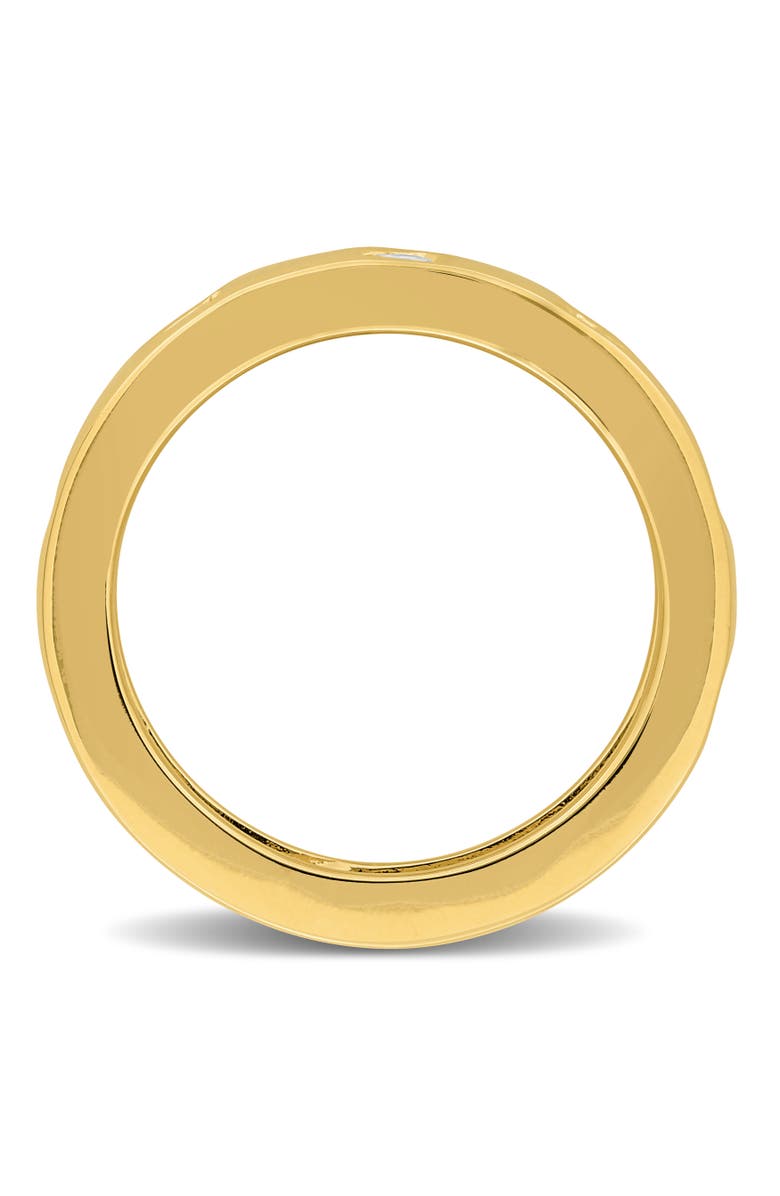 Julianna B. Lab-Created Gemstone Heart Eternity Ring, Alternate, color, White Sapphire