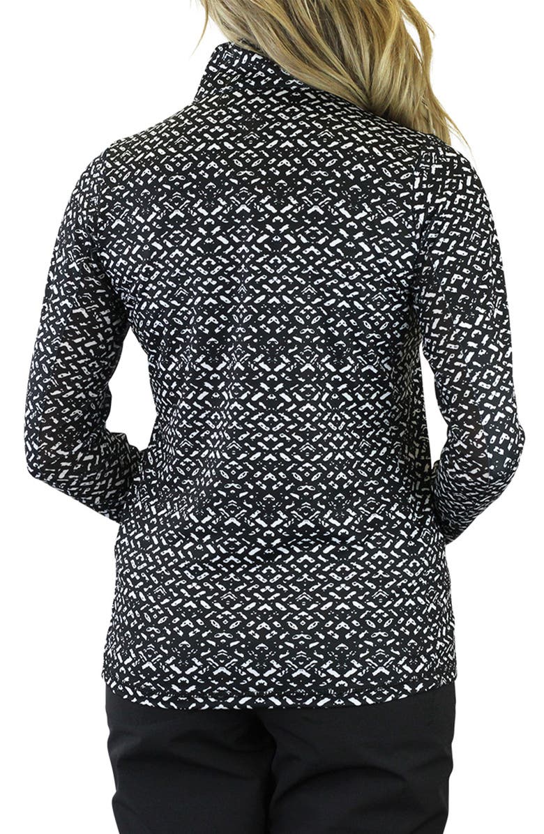 UV Skinz Quarter Zip Vented Sun Shirt, Alternate, color, Optical Illusion