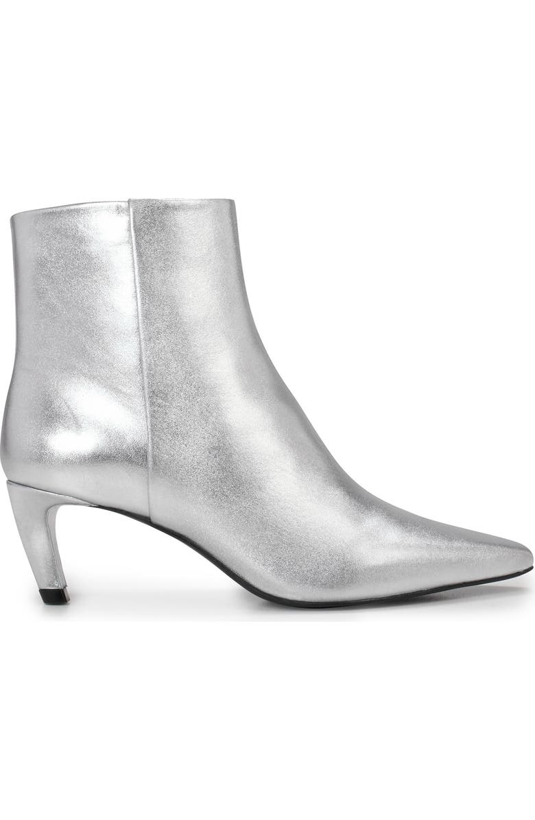 Vince Camuto Quinley Pointed Toe Bootie, Alternate, color, Silver Metnap
