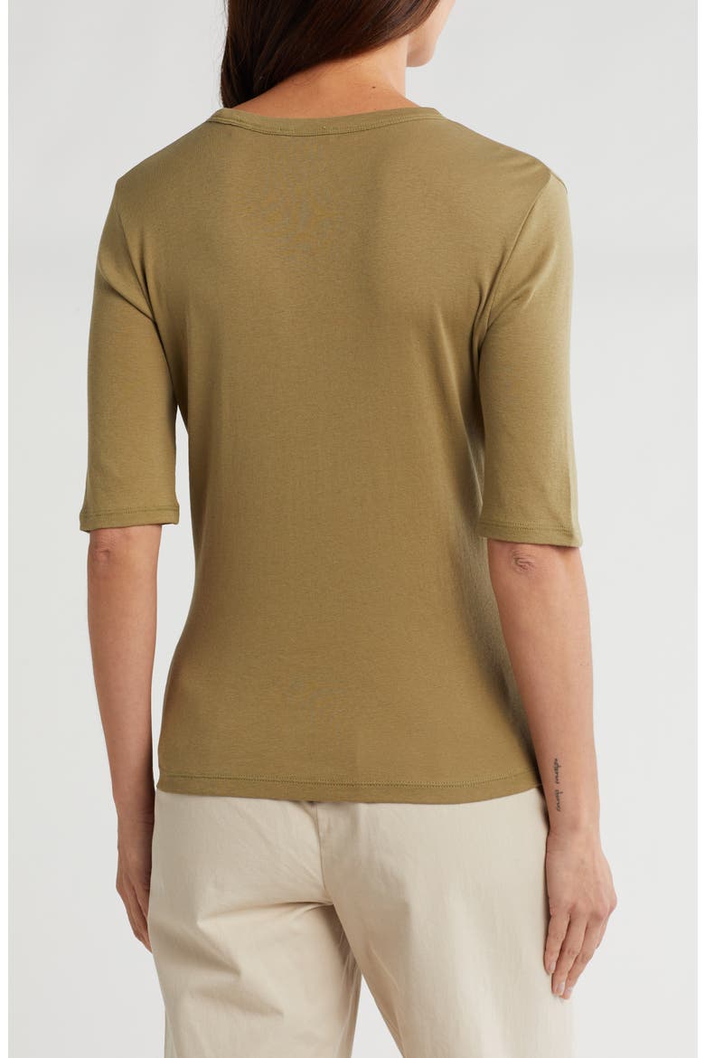 Elbow Sleeve Crew Tee, Alternate, color, ARTICHOKE