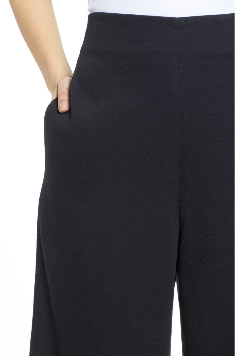 Wide Leg Pants, Alternate, color, BLACK