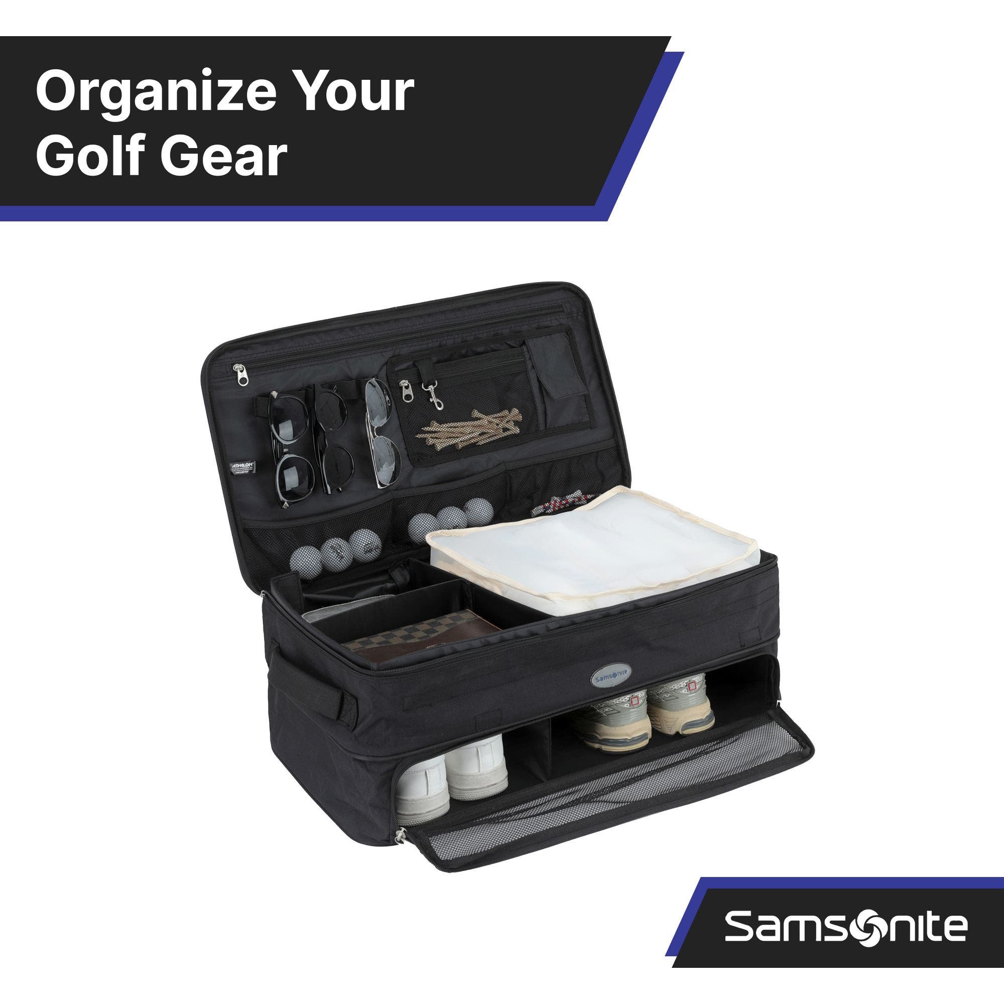 Expandable Golf Trunk Organizer, Alternate, color, Slate Blue