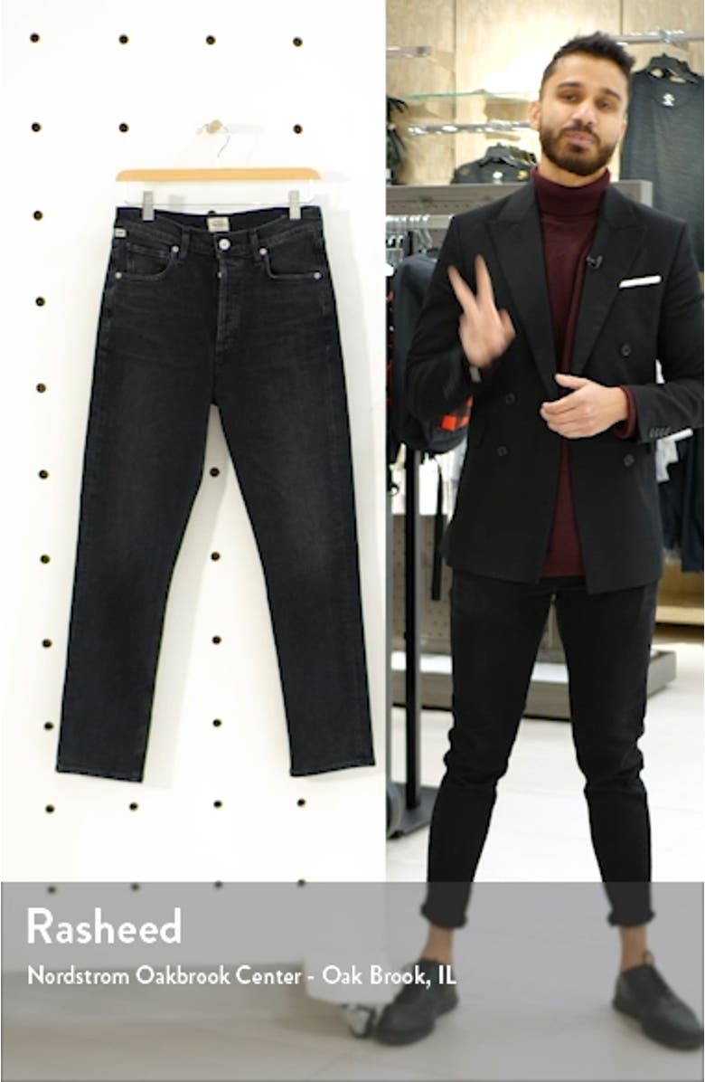 High Waist Straight Leg Jeans, sales video thumbnail