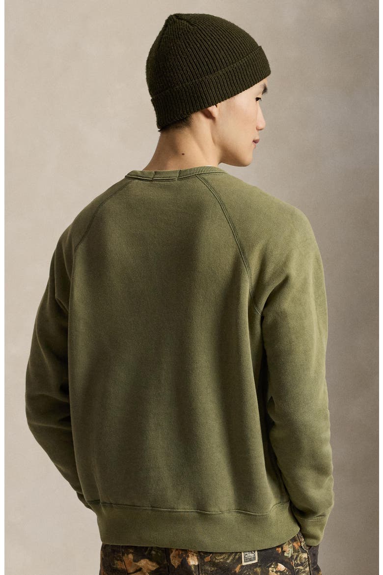 Polo Bear Graphic Fleece Sweatshirt, Alternate, color, GREEN
