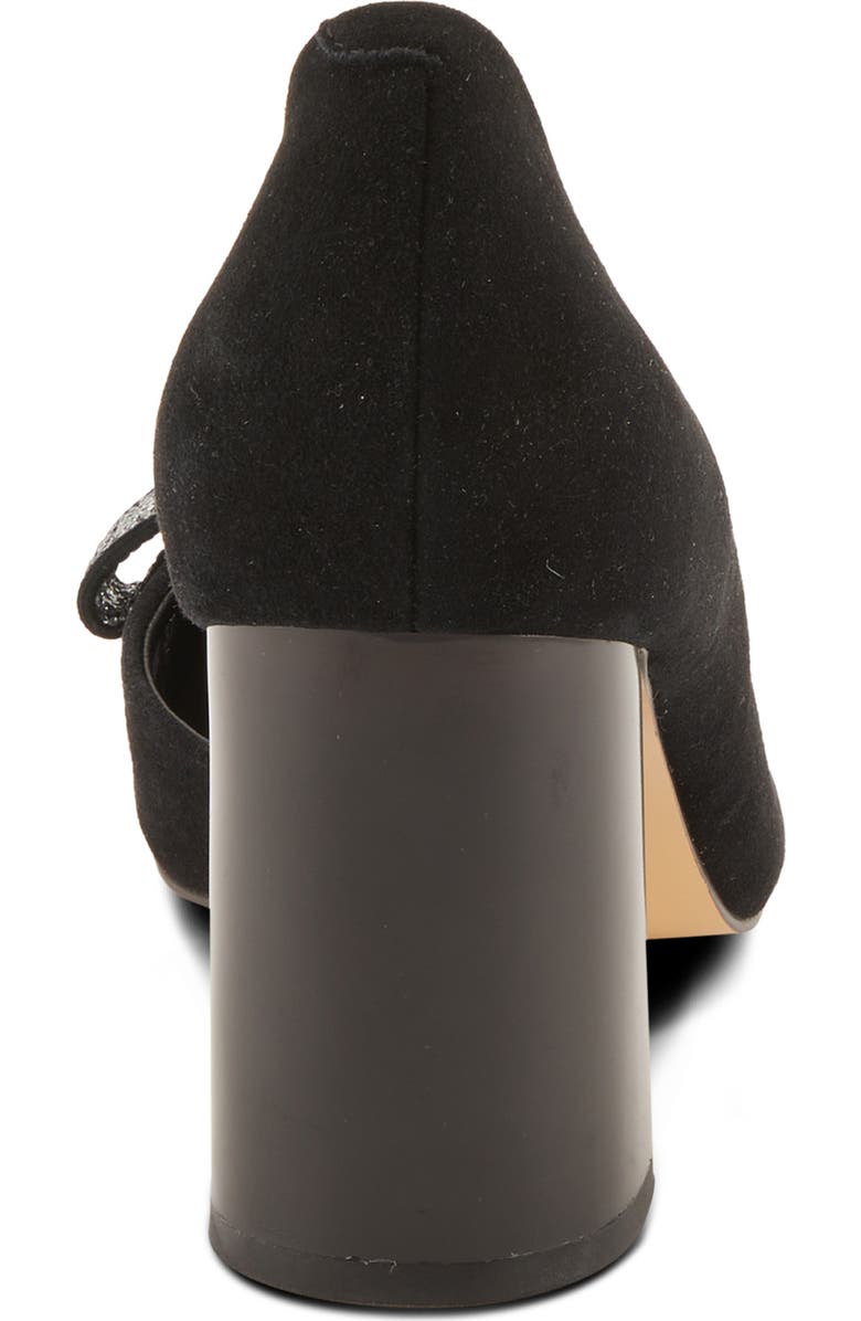 AZURA BY SPRING STEP Keala Half d'Orsay Pointed Toe Pump, Alternate, color, Black Suede