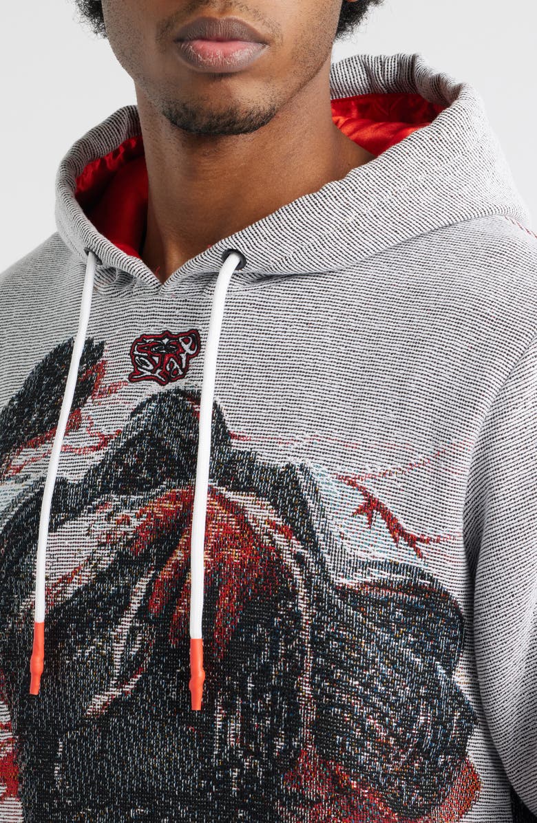 VERYRARE Dead Soldier Graphic Hoodie, Alternate, color, Gray