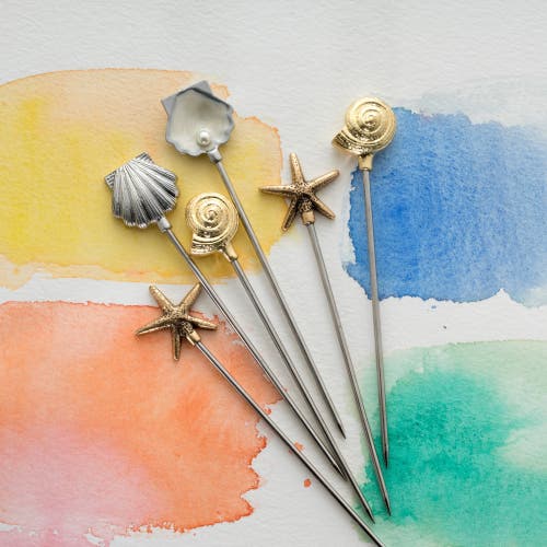 Joanna Buchanan Shell Cocktail Picks In Multi