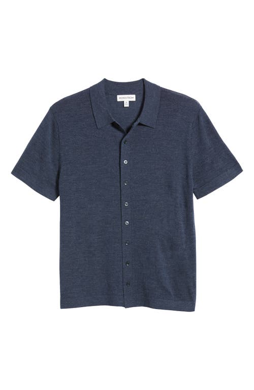 Nordstrom Short Sleeve Button Front Cardigan