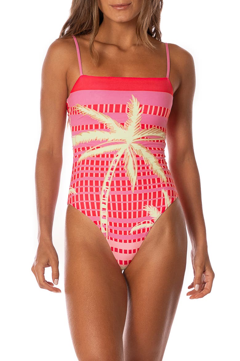 PALM EXCEL GYPSIES ONE PIECE, Main, color, PINK OVERFLOW