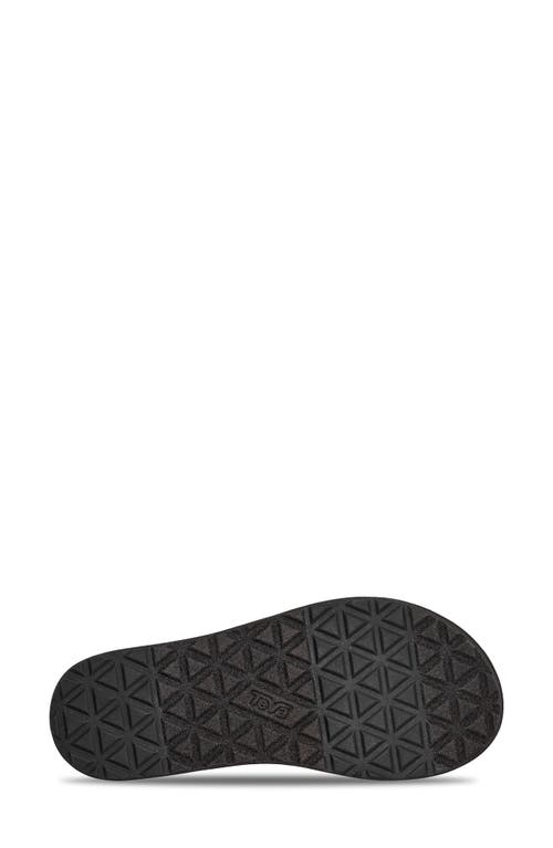 Teva Flatform Slim Sandals In Lilas/black