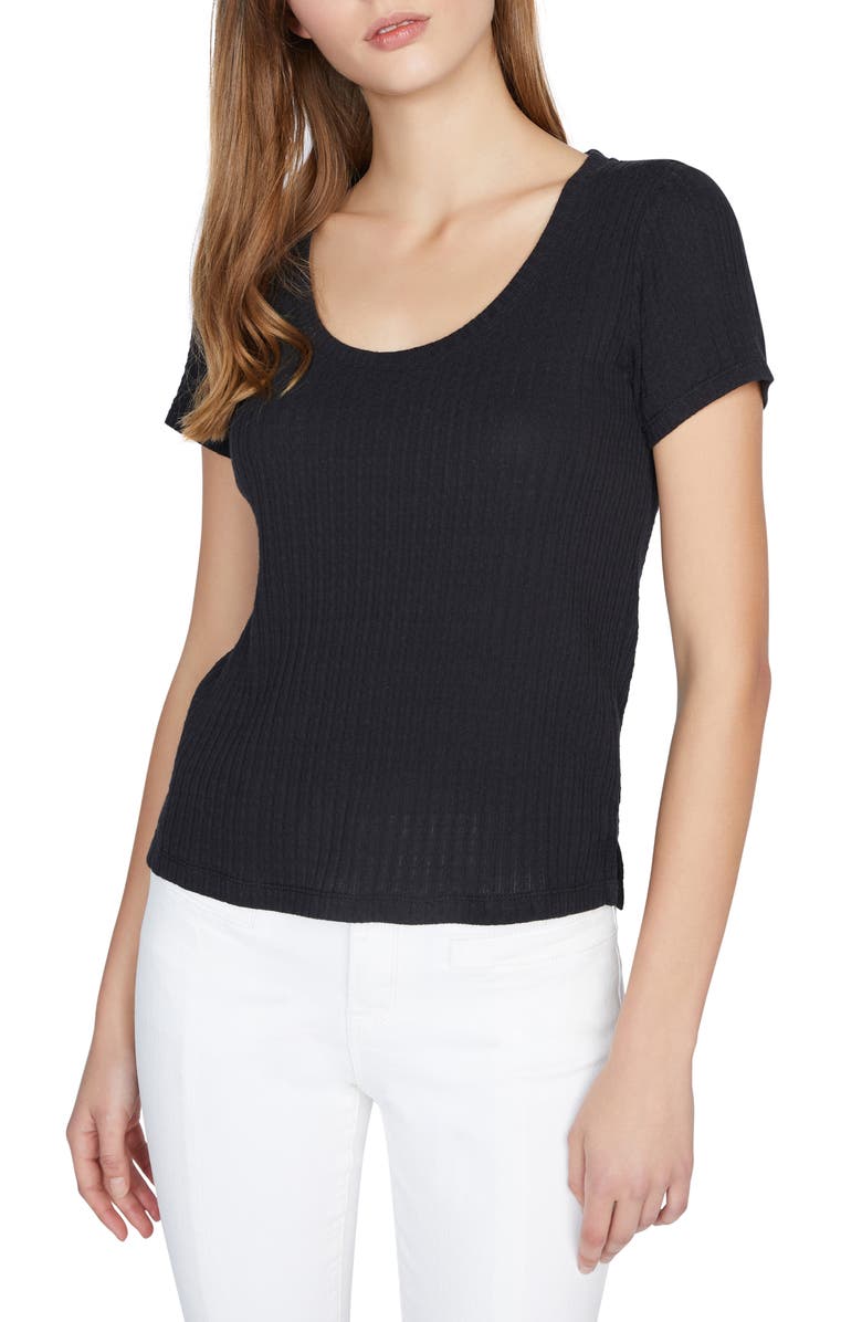 Sanctuary Ruby Ribbed Scoop Neck T-Shirt, Main, color, 