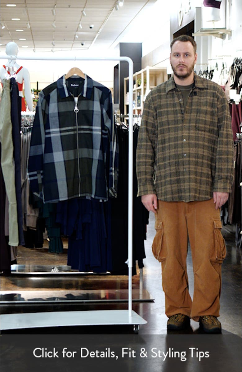 Lannich Tartan Cotton Twill Zip-Up Shirt Jacket, sales video thumbnail