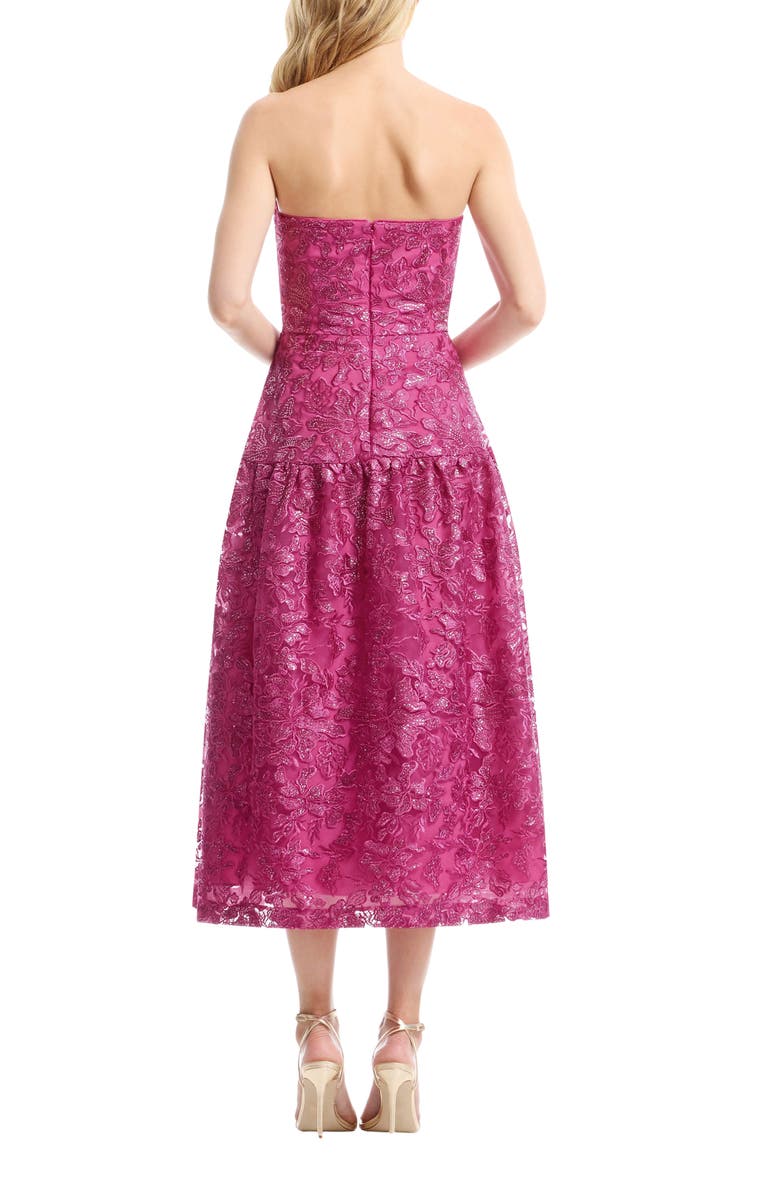 Dress the Population Gemma Embellished Strapless Fit & Flare Cocktail Dress, Alternate, color, 