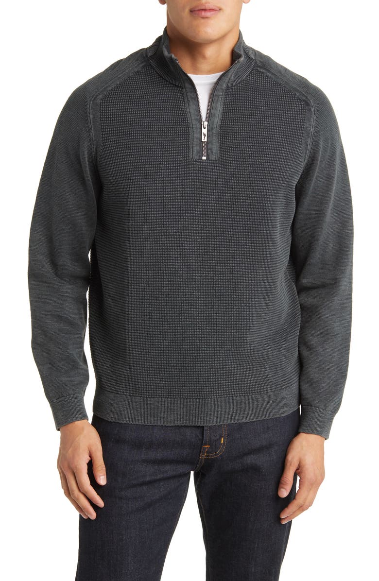 Tommy Bahama Tidemark Half Zip Pullover, Main, color, 