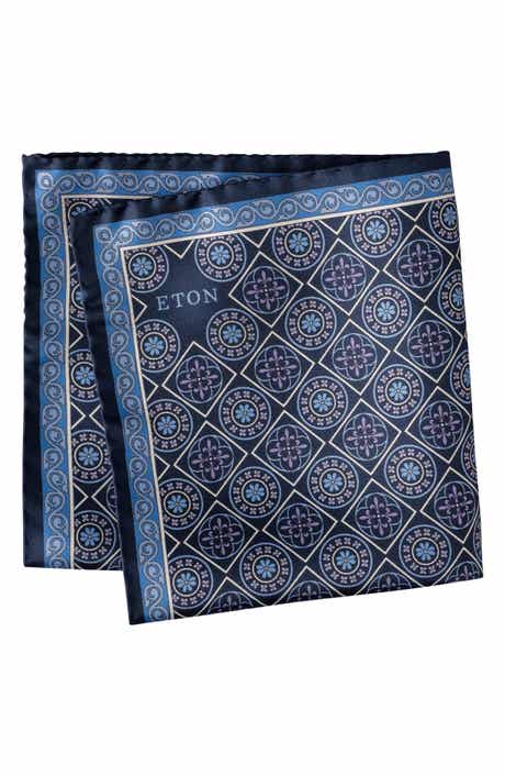 Eton Medallion Silk Pocket Square