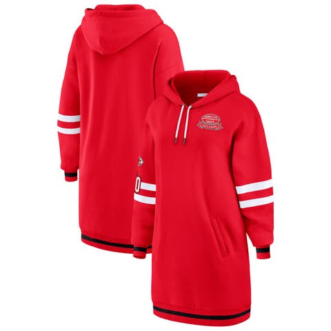 Women's WEAR by Erin Andrews Red Kansas City Chiefs Hoodie Dress