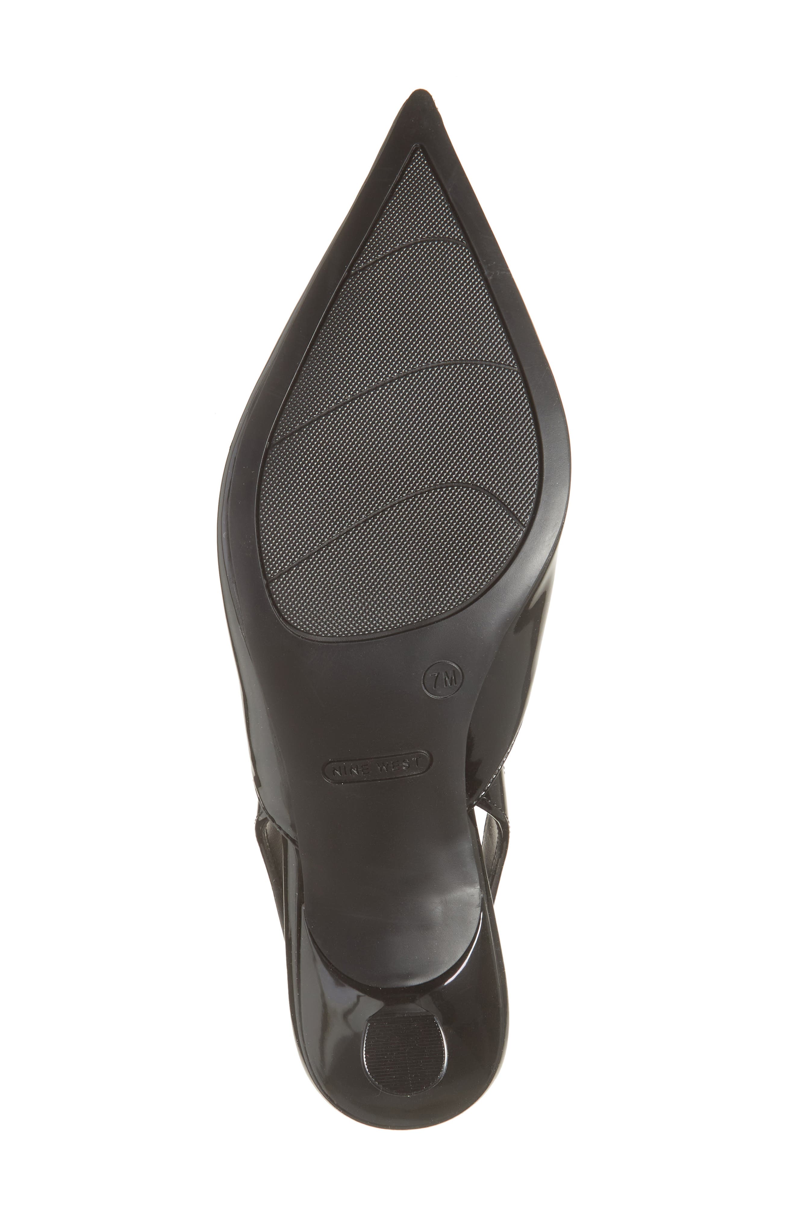 Nine West Lamma Slingback Pump, Alternate, color, Black Patent