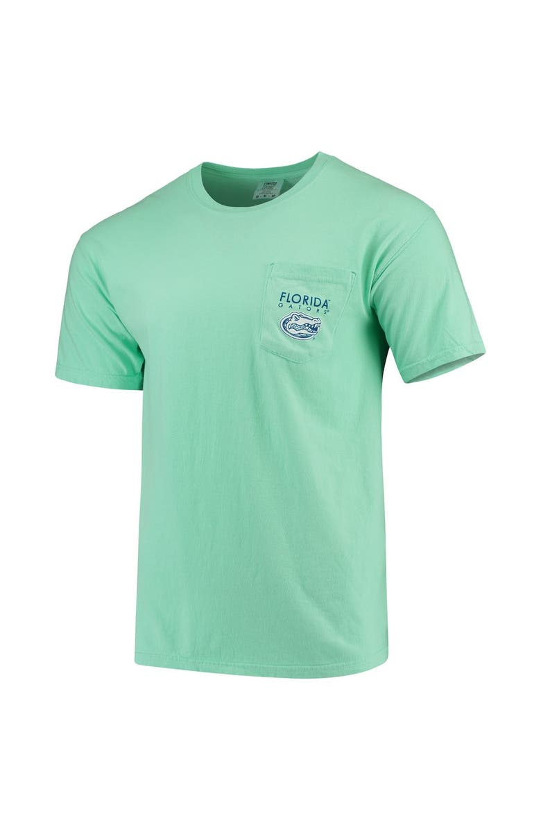 IMAGE ONE Men's Mint Green Florida Gators Circle Scene Comfort Colors Pocket T-Shirt, Alternate, color, Mint