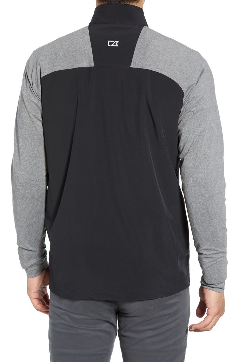 Cutter & Buck Response Hybrid Overknit Quarter Zip Pullover, Alternate, color,