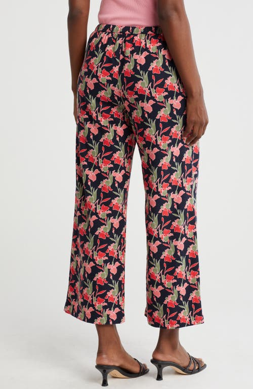 CASLON CASLON® PULL-ON CROP WIDE LEG LINEN BLEND PANTS