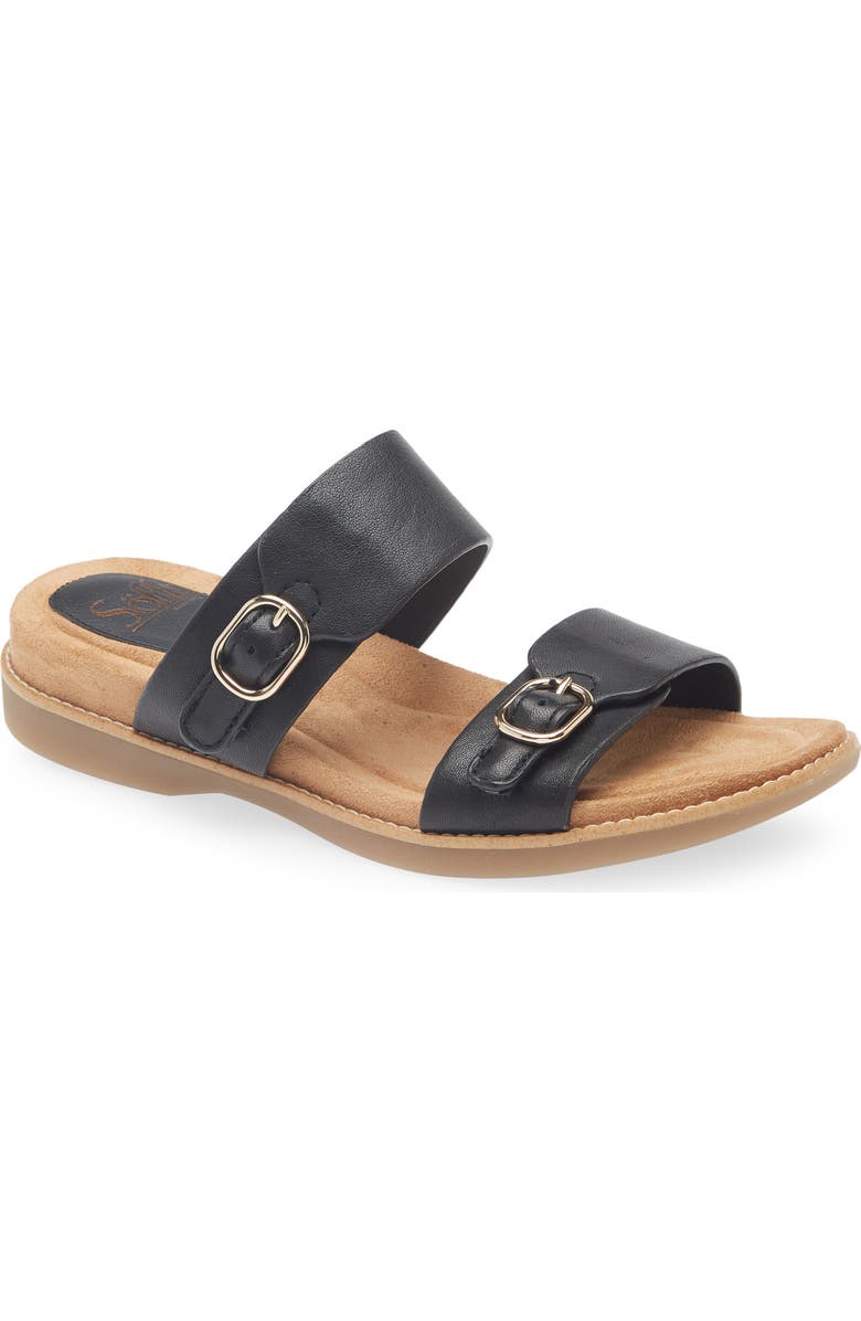 Söfft Bernise Slide Sandal, Main, color, Black