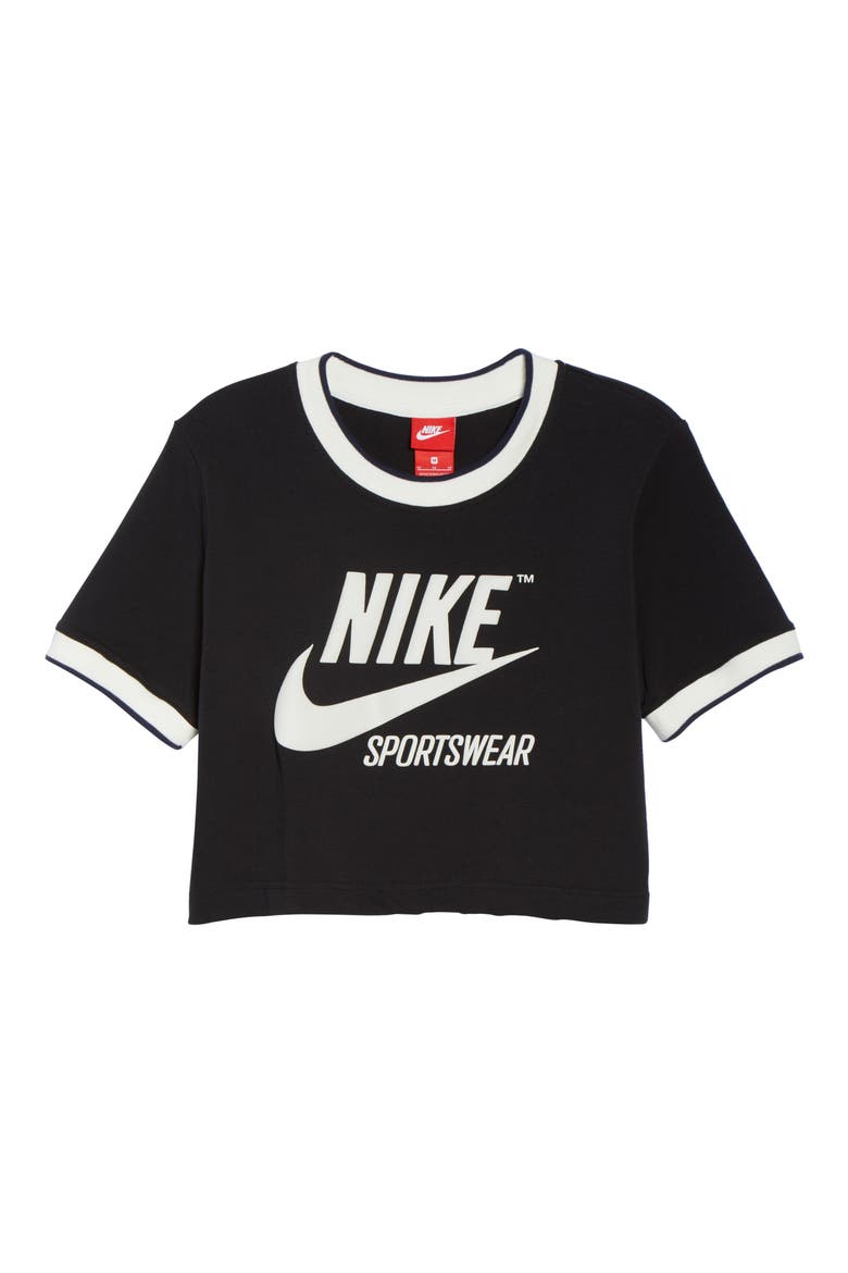 Sportswear Crop Top, Alternate, color, BLACK
