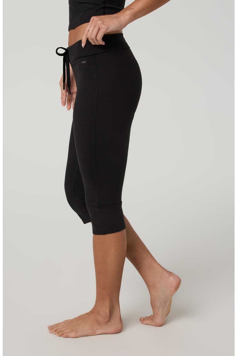 Halo Low Rise Performance Crop Pants, Alternate, color, SOLID BLACK