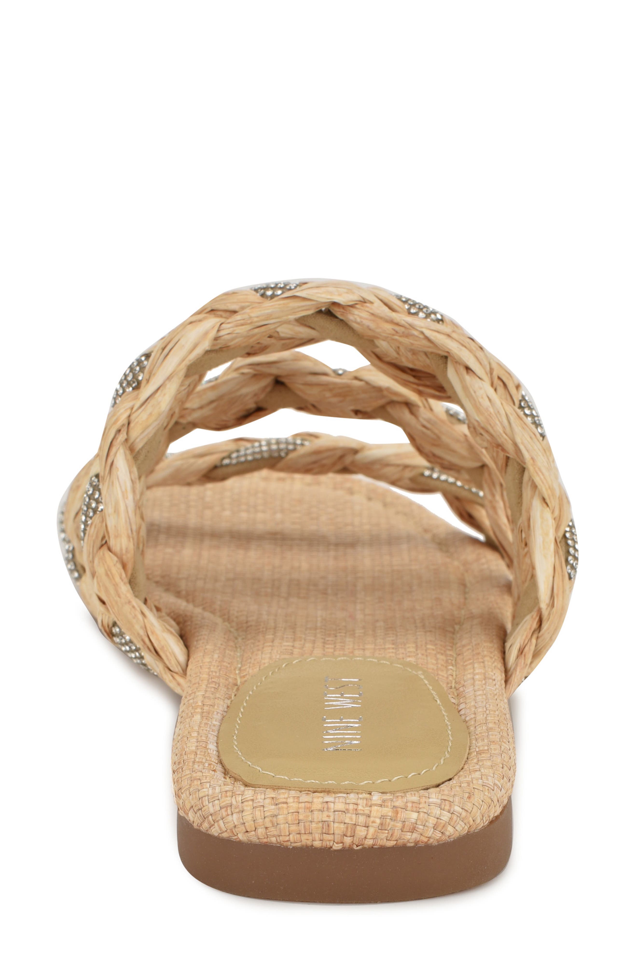 Nine West Qazz Braided Strap Sandal, Alternate, color, 