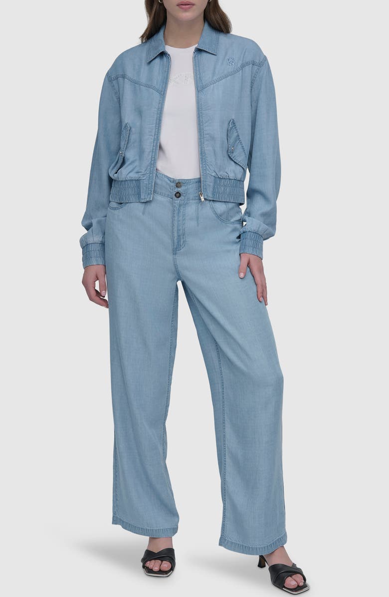 DKNY 5-Pocket Wide Leg Pants, Alternate, color, 