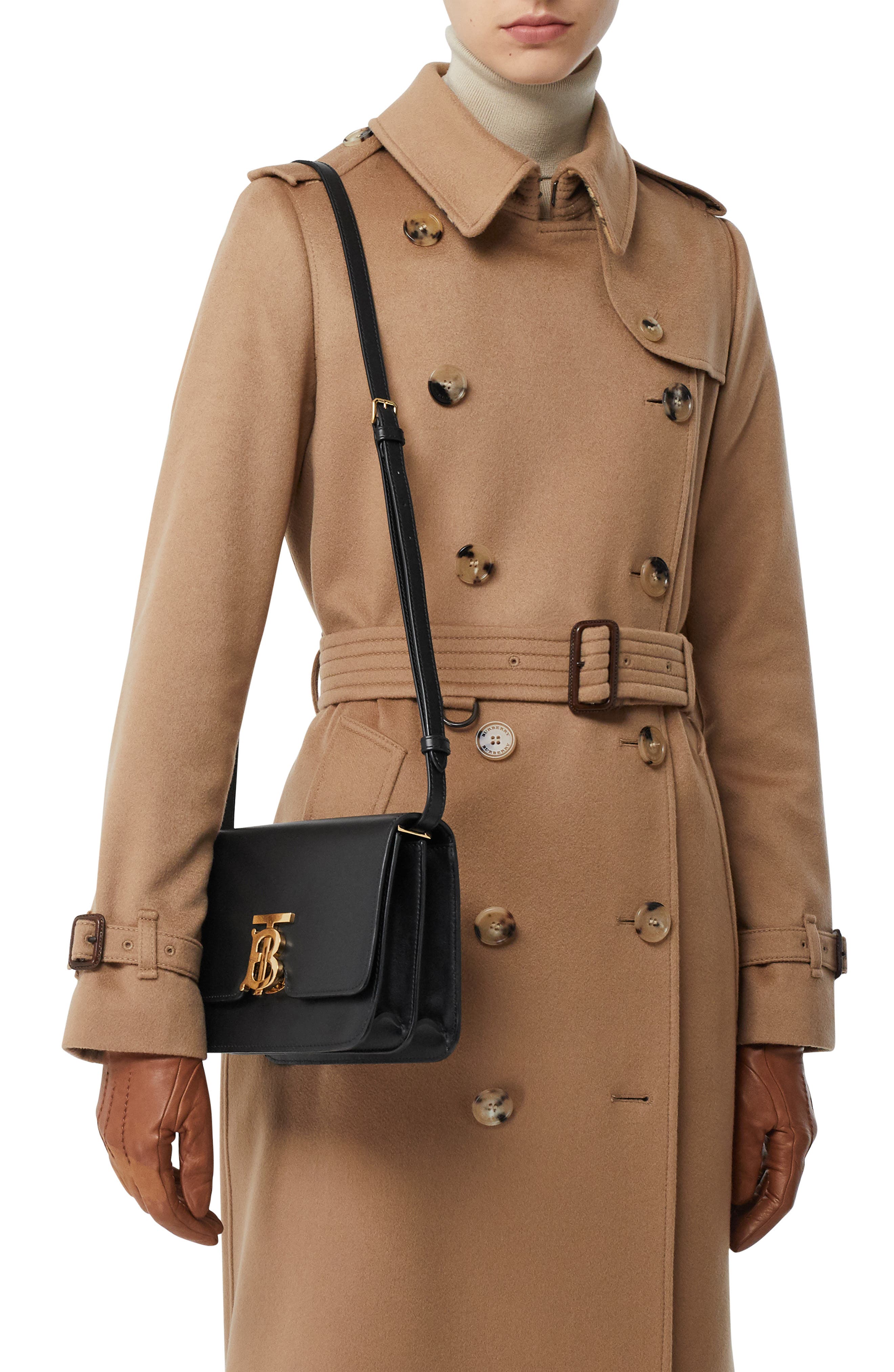 Burberry Small TB Grainy Leather Bag, Alternate, color, 