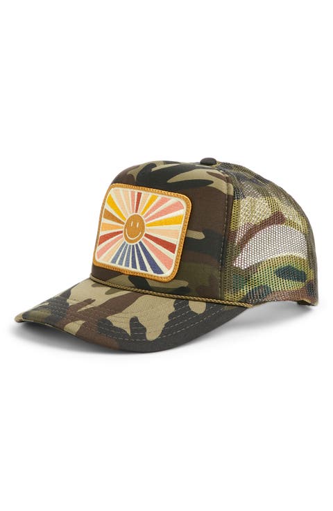 Sunray Smile Patch Trucker Hat