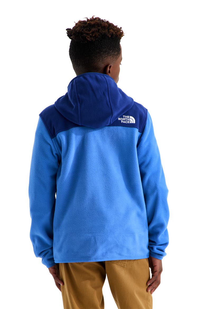 Kids' Glacier Polar Fleece Zip-Up Hoodie, Alternate, color, BOLD BLUE/ ACTIVE BLUE