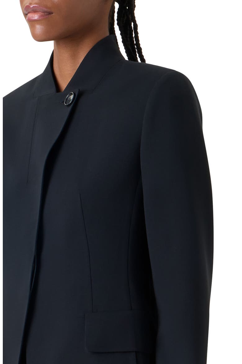 Kay Asymmetric Wool Blend Double Face Jacket, Alternate, color, BLACK