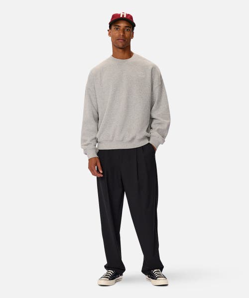 Industrie Australia The Del Sur Solid Sweatshirt In Mid Grey Marle