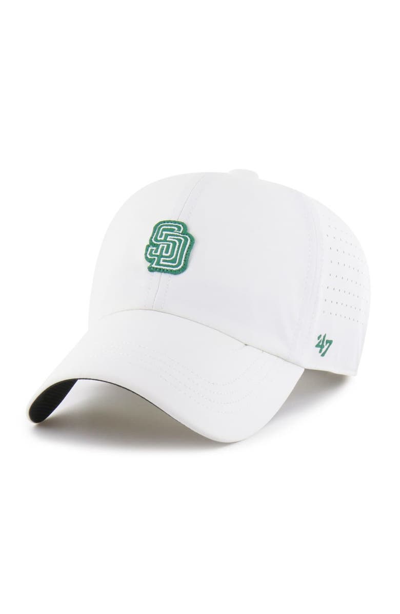 '47 Men's '47 White San Diego Padres Elevated Greens Clean Up Adjustable Hat, Alternate, color, White