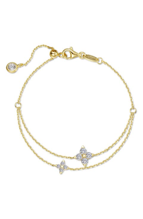 Trillium Simulated Diamond Station Bracelet