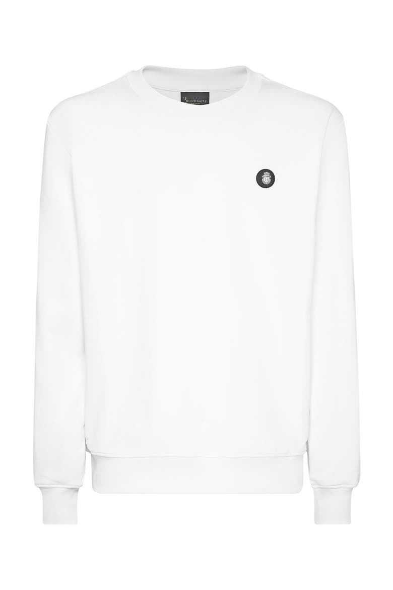Roundneck Sweatshirt Ls Men, Main, color, white