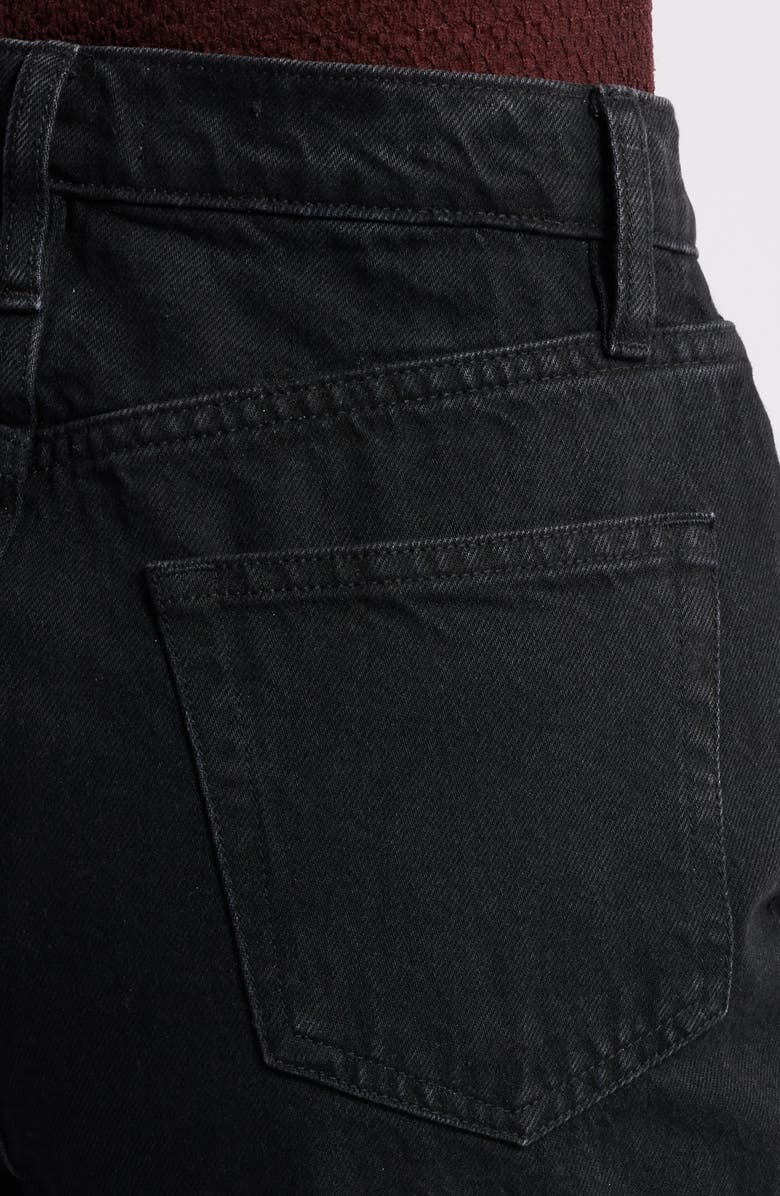 FRAME Le Jane High Waist Raw Hem Crop Straight Leg Jeans, Alternate, color, 