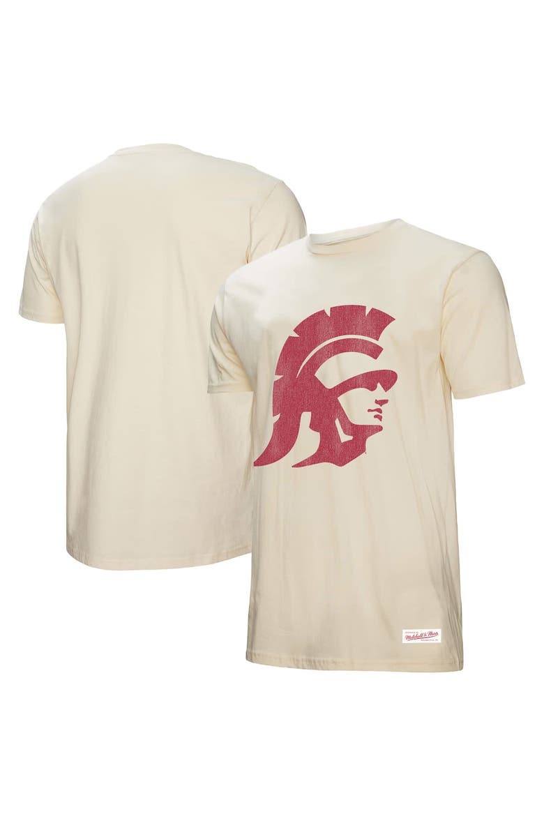 Men's Mitchell & Ness  Cream USC Trojans Vintage Tone T-Shirt, Alternate, color, Cream