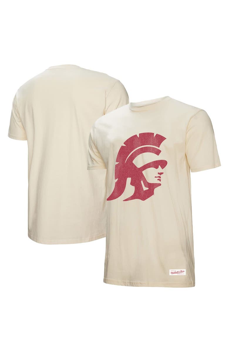 Mitchell & Ness Men's Mitchell & Ness Cream USC Trojans Vintage Tone T-Shirt, Alternate, color, Cream