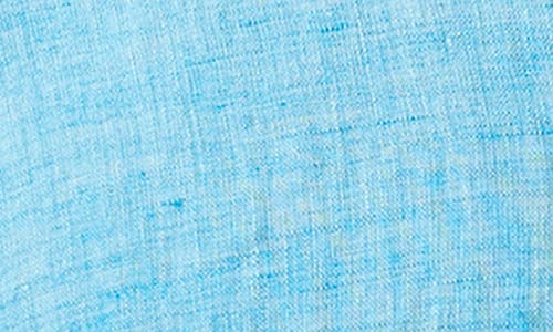 Rodd & Gunn Ellerslie Short Sleeve Linen Button-up Shirt In Cyan