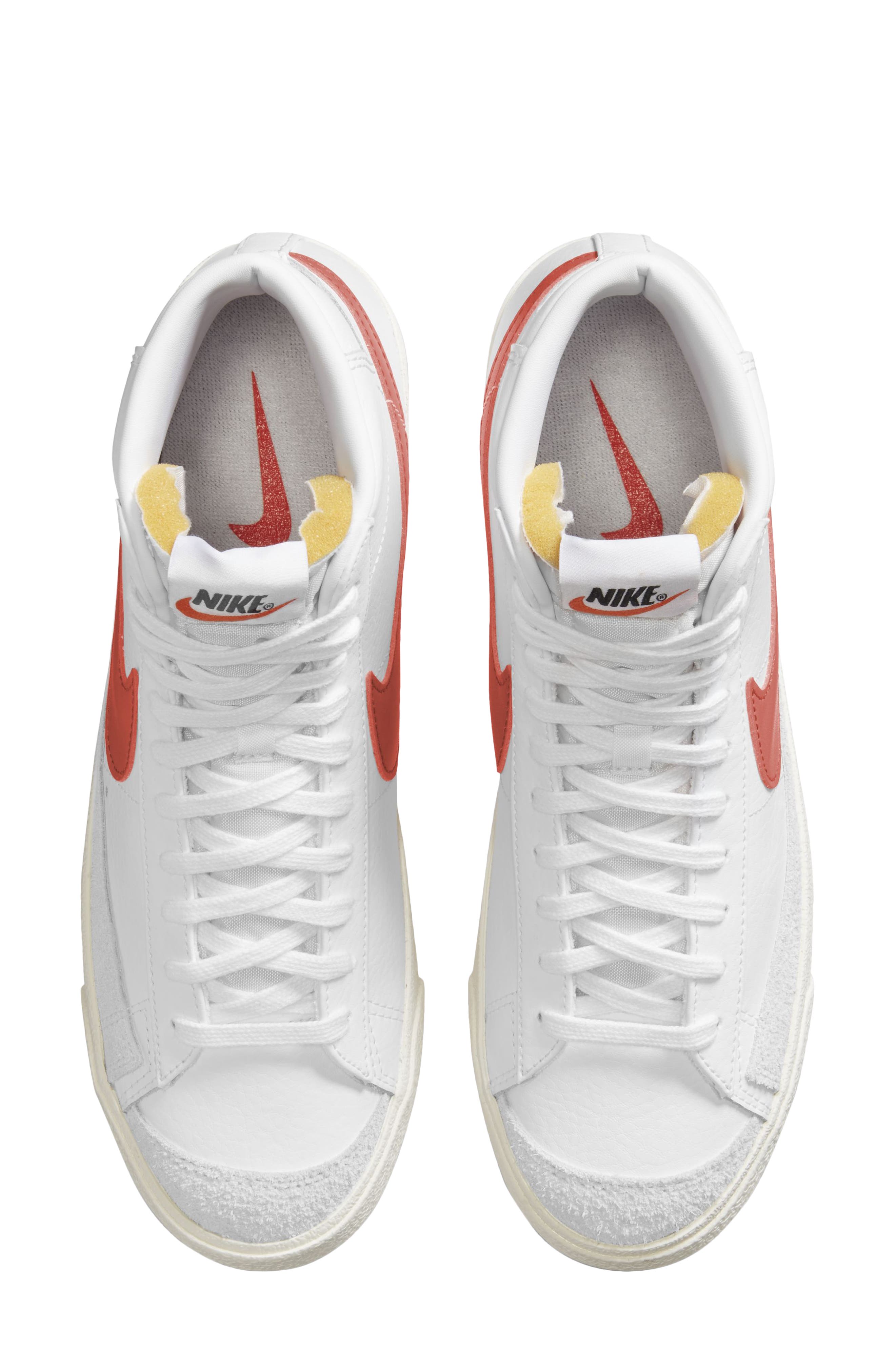 Blazer Mid '77 Vintage Sneaker, Alternate, color, WHITE/MANTRA ORANGE-SAIL