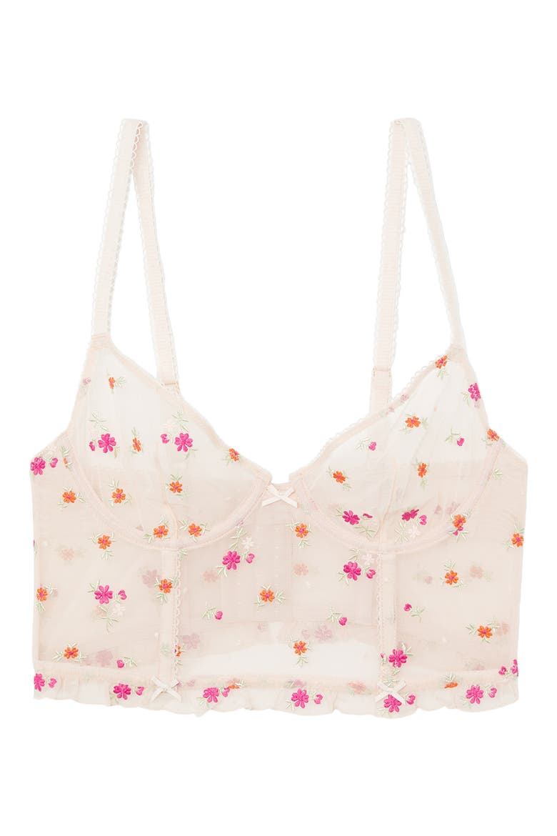 Freesia Underwire Bustier Bra, Alternate, color, IMP FOND ROSE