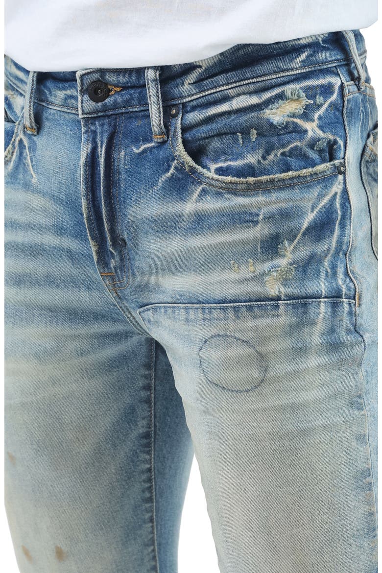 Zoom Skinny Fit Stretch Rip & Repair Jeans, Alternate, color, LIGHT INDIGO