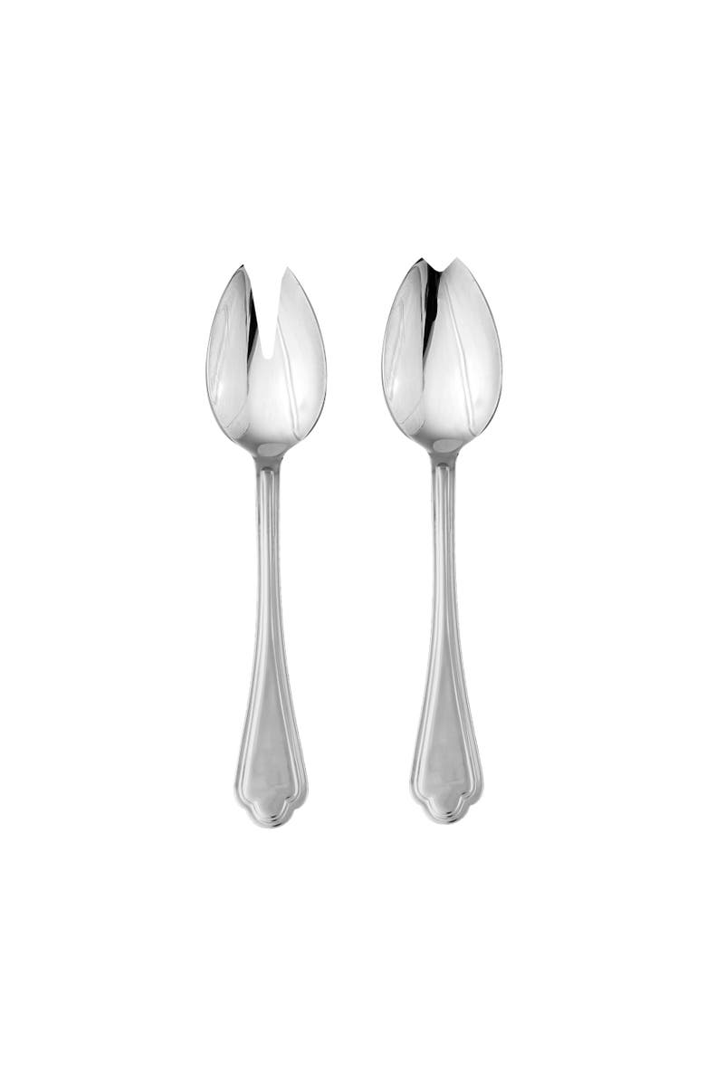 Mepra Leonardo Salad Serving Set - 2 Pieces, Main, color, Silver