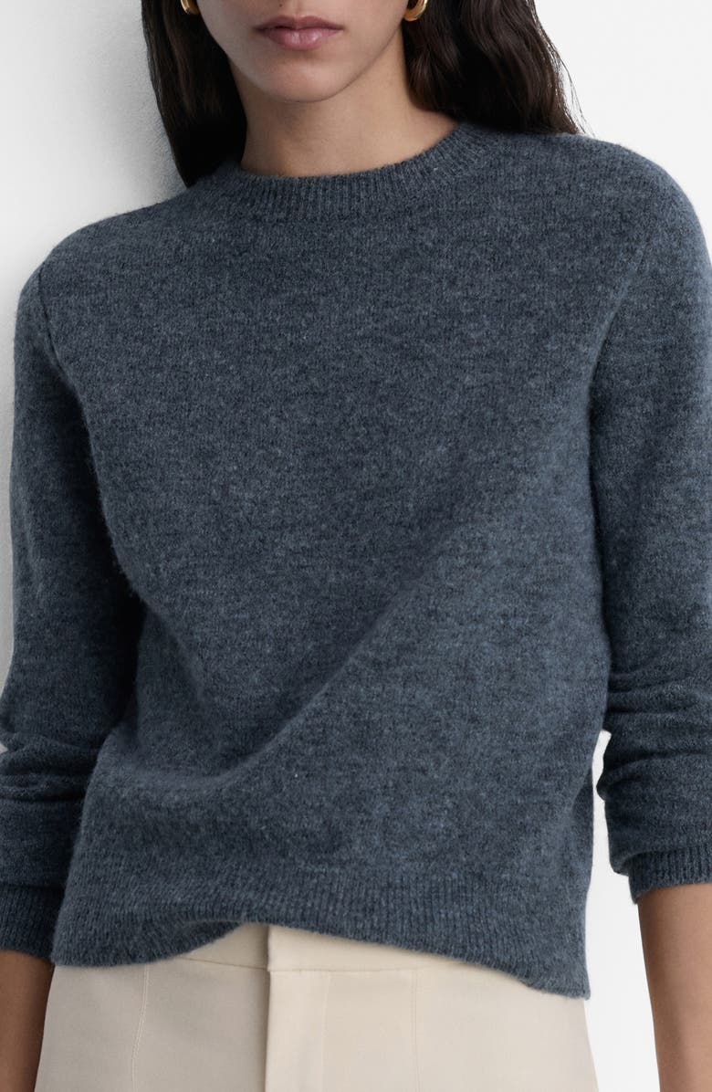 MANGO Straight Leg Ankle Pants, Alternate, color, Ecru